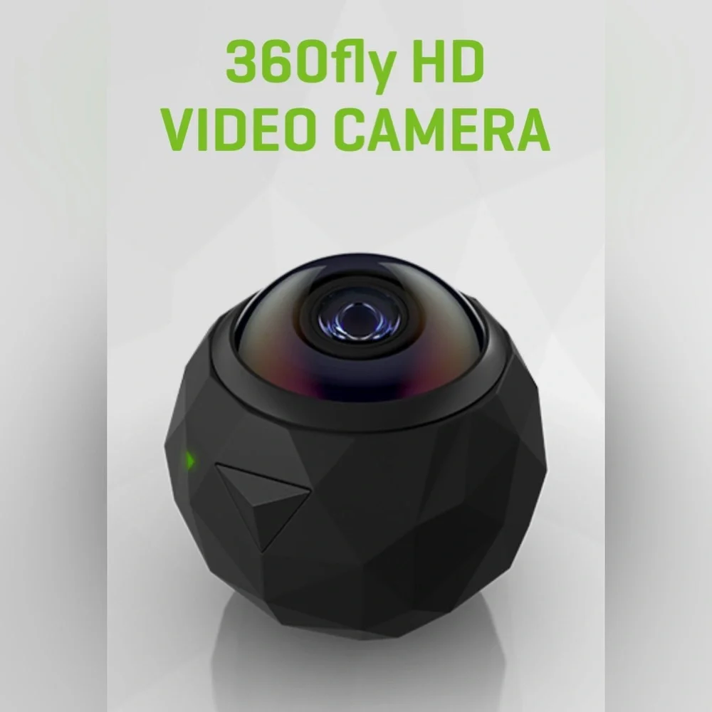 Black 360-Degree Camera